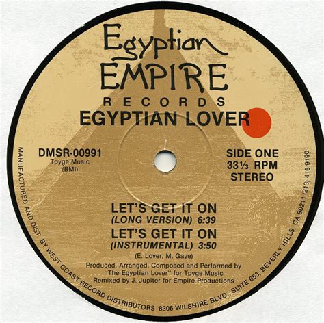 Egyptian Lover Lets Get It On Releases Discogs