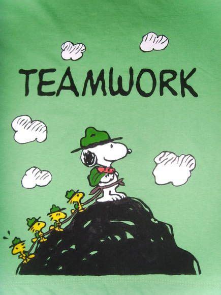 Teamwork Snoopy Snoopy Beagle Snoopy And Woodstock