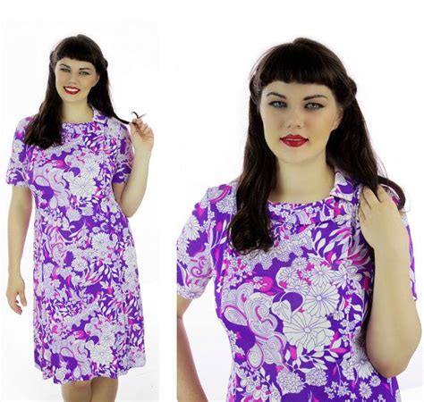 60s mod psychedelic dress abstract mini 1960s bright purple etsy vintage dress 60s dresses