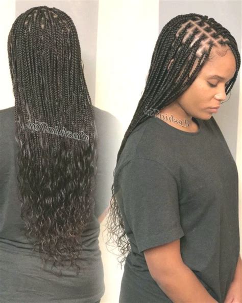 41 Knotless Box Braids With Curls At The End Feezaflorica