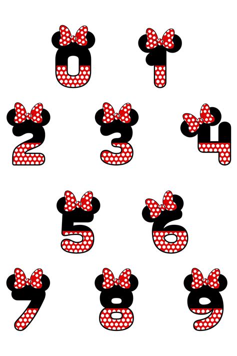 The annual stats links will take you to a summary of the domestic film business for walt disney movies for the year in question (this part of our archive starts in 1995). Minnie Numbers with Ears , Birthday Disney Numbers, Baby ...