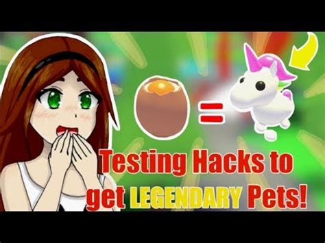 Today i show you how to duplicate any pet in adopt me! Testing hacks to get LEGENDARY PETS in Adopt Me - YouTube