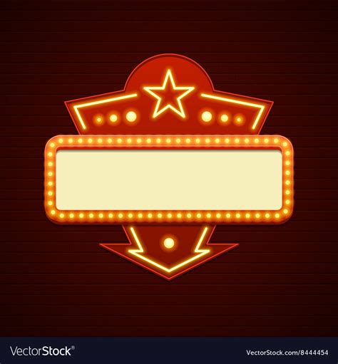 Where it's better in every way! Retro Showtime Sign Design Cinema Signage Light Vector Image