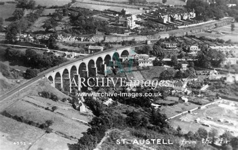 St Austell Trenance Viaduct Aerial View C1930 Archive Images