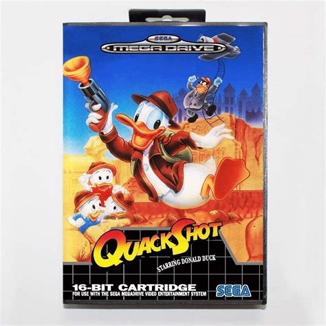 Aditi Quackshot 16 Bit Sega Md Game Card With Retail Box For Sega Mega