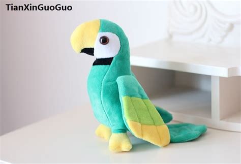 Light Green Parrot Plush Toy About 20cm Parrot Bird Soft Doll Baby Toy