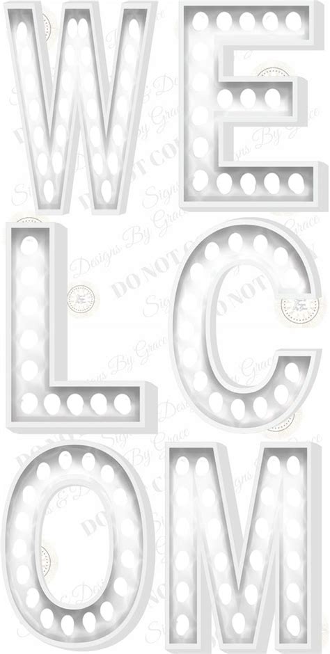 Marquee Letters Welcome Baby Signs And Designs By Grace