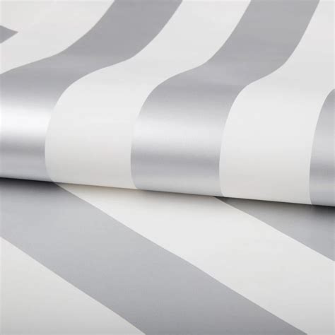 Silver Stripe Wallpaper Silver Wallpaper Kids Striped Wallpaper