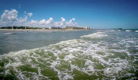 Folly Beach Charleston South Carolina On Atlantic Ocean Photograph By