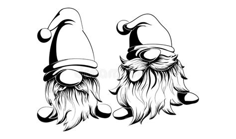 Some can use magic powered by inflicting significant wounds to curse their enemies. Simple Gnome Clip Art Black And White