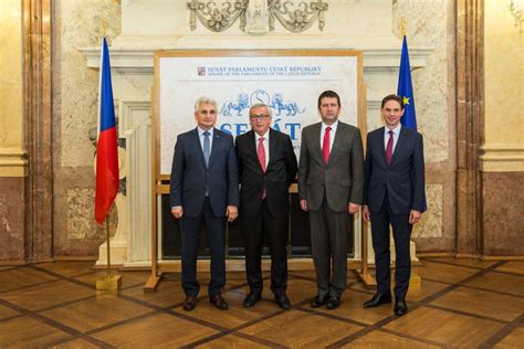 President Of The European Commission In The Senate Czech And Slovak Leaders