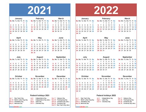 2021 2022 Calendar Download 2021 Calendar