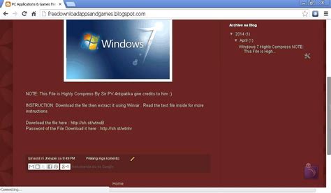 How To Download Windowss 7 For Free Highly Compressed Youtube
