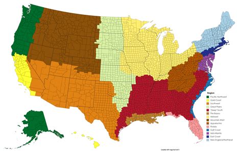 Usa Map Divided Into Regions Topographic Map Of Usa With States