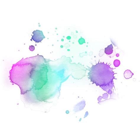 Watercolor Splashes Liked On Polyvore Featuring Splashes Effects