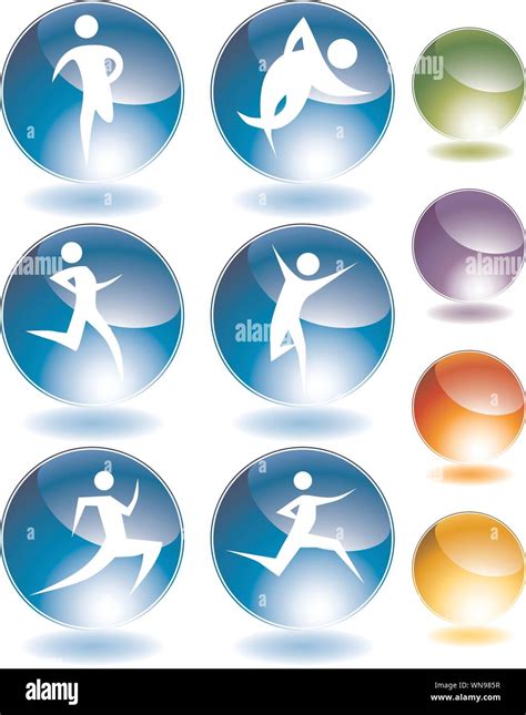 Runner Stick Crystal Set Stock Vector Image And Art Alamy