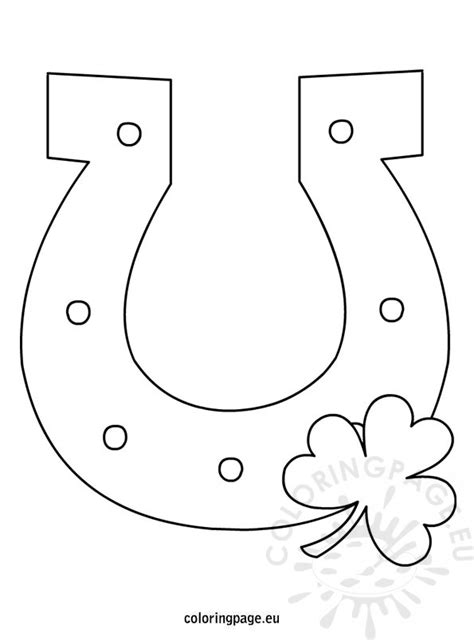 horseshoe coloring page