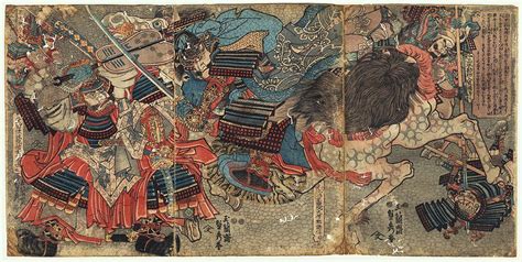 the encounter between two great generals takeda shingen and uesugi kenshin in the battle of