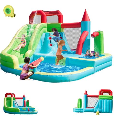 Buy Hijofun Inflatable Water Slide For Kids6 In 1 Bounce House With