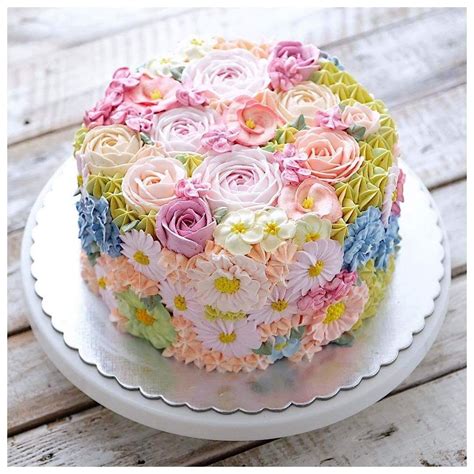 With tenor, maker of gif keyboard, add popular happy birthday flowers animated gifs to your conversations. "Soft Elegance" | Spring cake, Cake, Floral cake