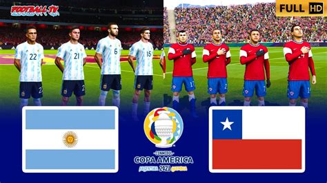 Argentina Vs Chile Copa America Pes Gameplay Pc Youtube