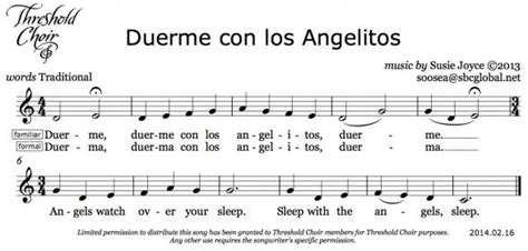 Duerme Con Los Angelitos Threshold Choir