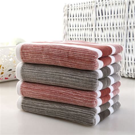 Our turkish cotton grey bath towels are extremely soft on your. JZGH 70*140cm Luxury Cotton Bath Towels for Adults,Striped ...