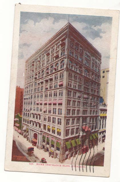 Constructed In 1884 The Home Insurance Building In Chicago Was The