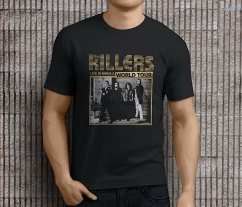 New Popular The Killers Tour Rock Band Mens Black T Shirts S 3xl