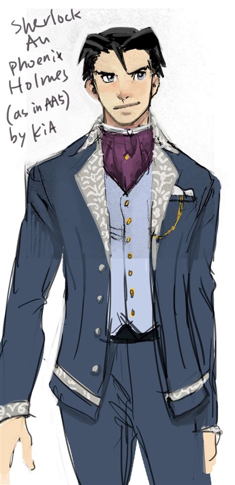 The burger was gone. maya, black haired girl, wearing her traditional kimono, and a necklace with a. Sherlock Holmes AU by KiA on Tumblr | Phoenix wright ...