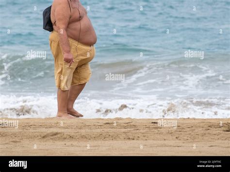 Fat Man Without Shirt On Hi Res Stock Photography And Images Alamy