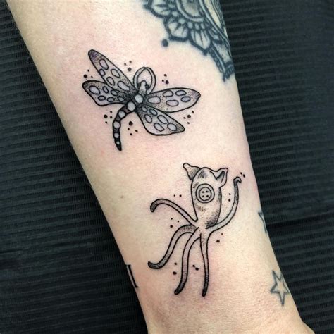 Chinchillazest Tattoo On Instagram Tiny Lil Coraline Inspired Tattoos