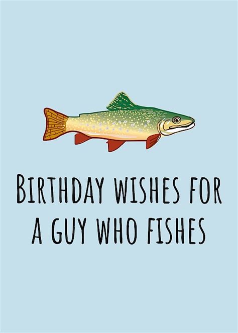 Fishing Birthday Card Cute Fishing Card Birthday Wishes For A Guy