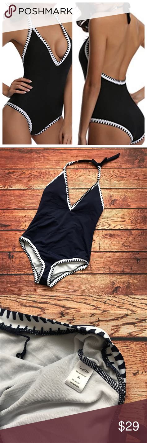 Tempt Me One Piece Swimsuit Navy Xl Nwot Brand New With Out Tags Temp