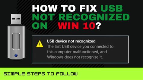 How To Fix Usb Device Not Recognized In Windows 10 Benisnous
