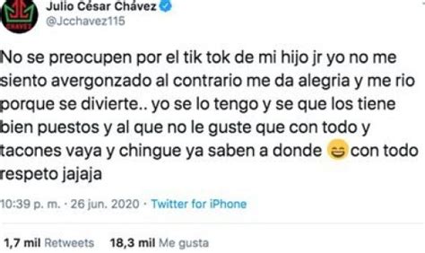 Julio César Chávez Defendió A Su Hijo Por Video De Tik Tok En Tacones