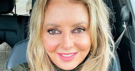 carol vorderman 62 pours curves into skintight jumpsuit as she s branded the hottest daily