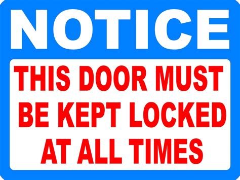 Door Notice And Stock Photo Warning Notice On The Outside Of A School