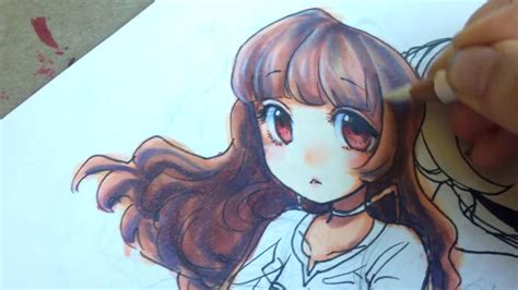 Coloring Anime Hair With Copic Markers Narrated Tutorial Youtube