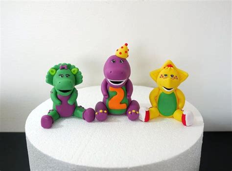 Fondant Barney And Friends Cake Topper Barney Cake Fondant Cake