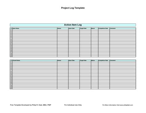 49 Great Action Item Templates Ms Word And Excel Templatelab