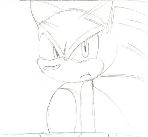 Dark Sonic Sketch By Mischievouskitten On Deviantart