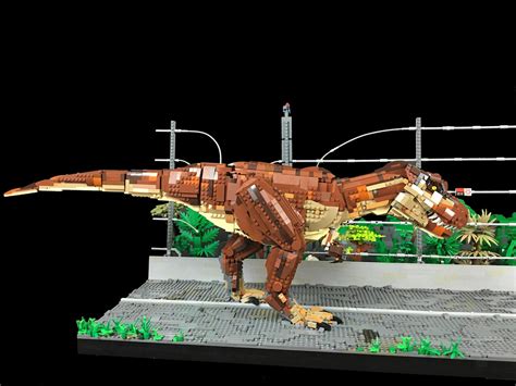 Lego Jurassic Park T Rex Breakout Moc This Is My Gigantic Flickr