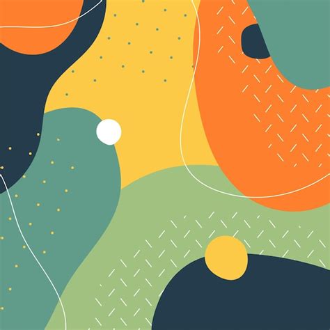 Premium Vector Hand Drawn Abstract Shapes Backgrounds