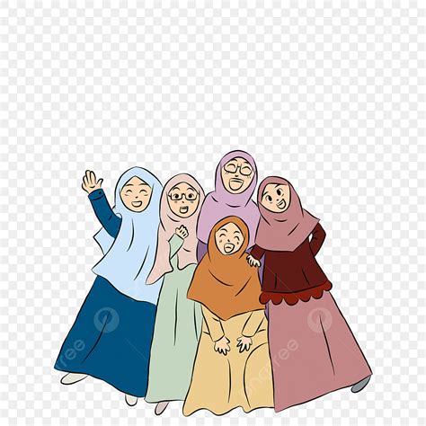 Gambar Sahabat Muslimah Kartun Clipart