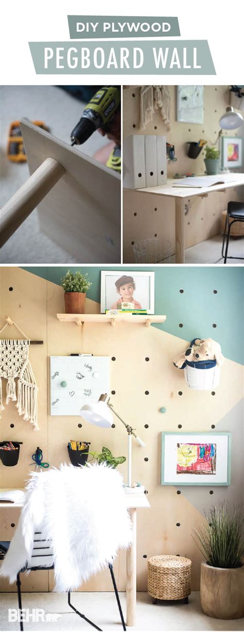 This Diy Plywood Pegboard Wall Is The Perfect Way To Create A Custom