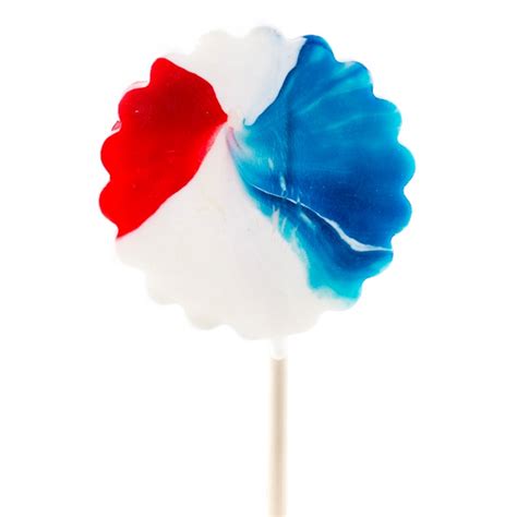 Patriotic Pinwheel Lollipops 9 Ct • July 4th Patriotic Candy