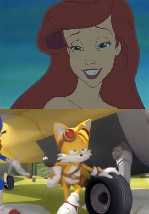 Tails Has A Crush On Ariel By Adamhatson On Deviantart Having A Crush