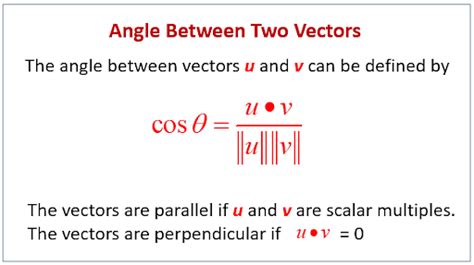 Angle Between Two Vectors 2d And 3d Equations And Formula