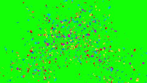 Similar To Golden Confetti Party Popper Explosion On A Green And Black